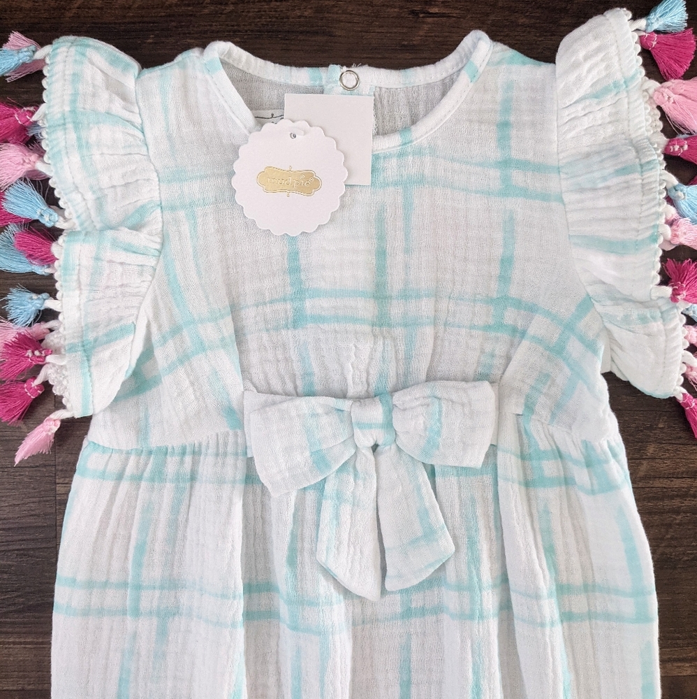 NWT Mud Pie Tassel Romper
